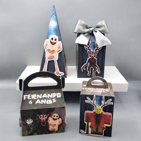 Kit de Caixas Personalizadas 50 Peças 99 Noites na Floresta