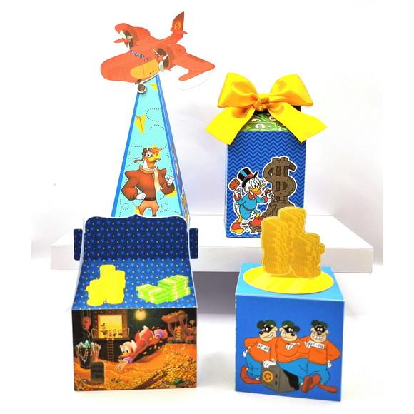 Kit de Caixas Personalizadas 50 Peças Ducktales Tio Patinhas