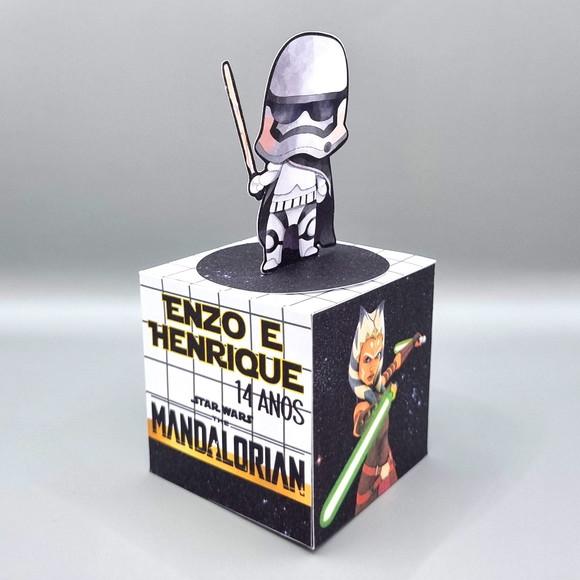 Kit de Caixas Personalizadas 50 Peças Star Wars Mandalorian