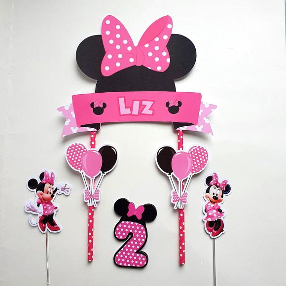 Kit Festa em Casa m - Minnie Rosa