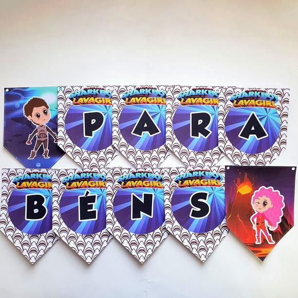 Kit Festa em Casa m - Sharkboy e Lavagirl