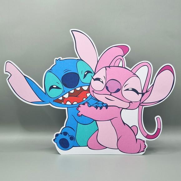 Kit Festa em Casa m - Stitch e Angel
