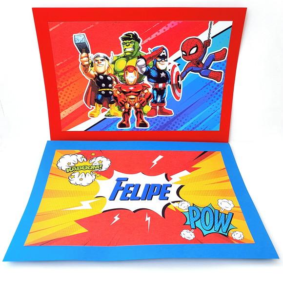Kit Festa em Casa m - Vingadores Cute