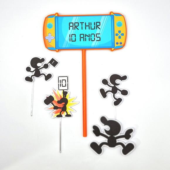 Kit Festa em Casa P - Mr Game And Watch