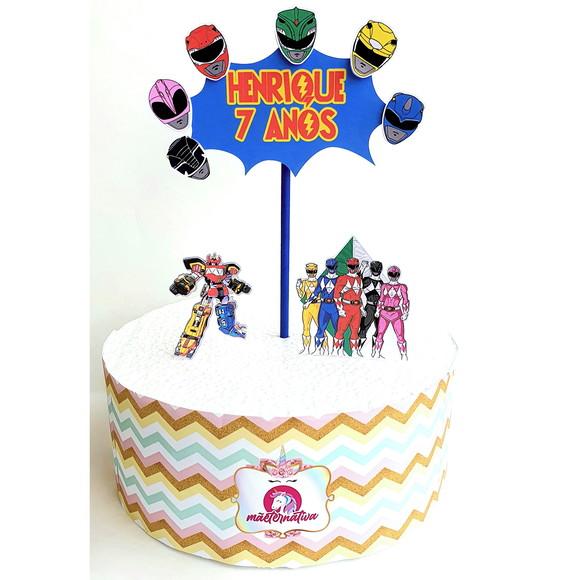 Kit Festa em Casa P - Power Rangers