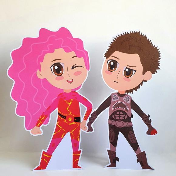 Kit Festa em Casa P - Sharkboy e Lavagirl