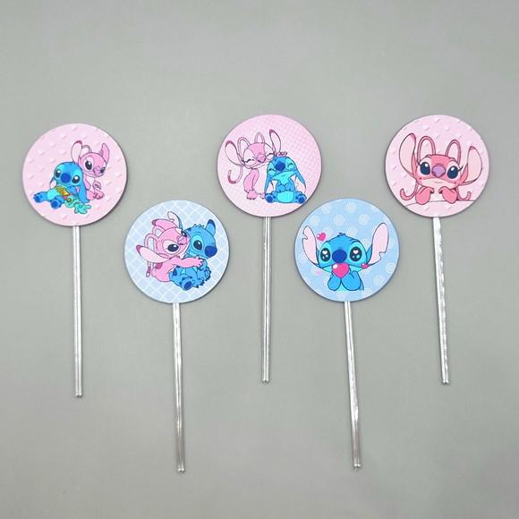 Kit Festa em Casa P - Stitch e Angel