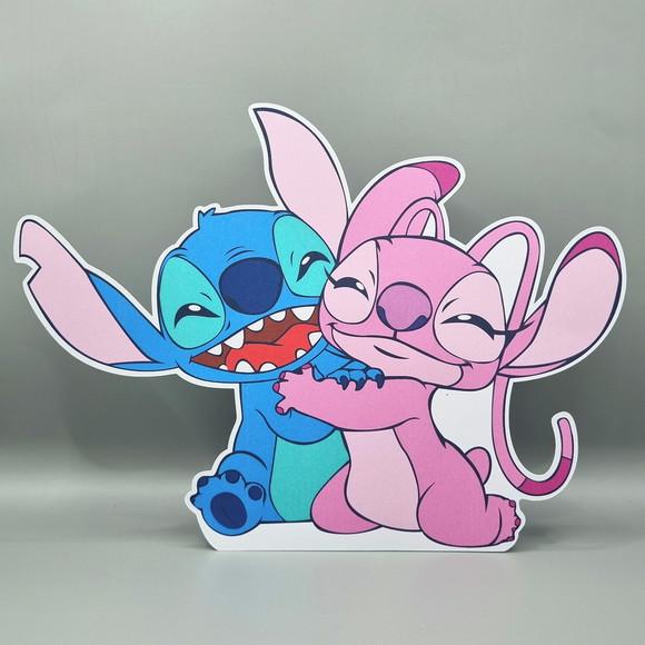 Kit Festa em Casa P - Stitch e Angel