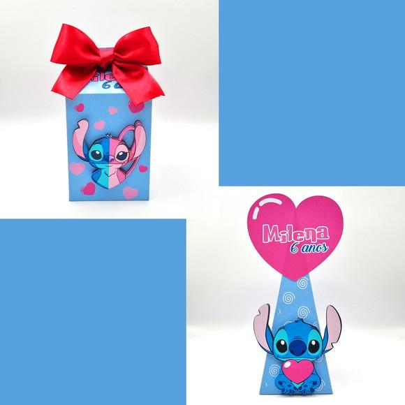 Kit Festa em Casa P - Stitch e Angel