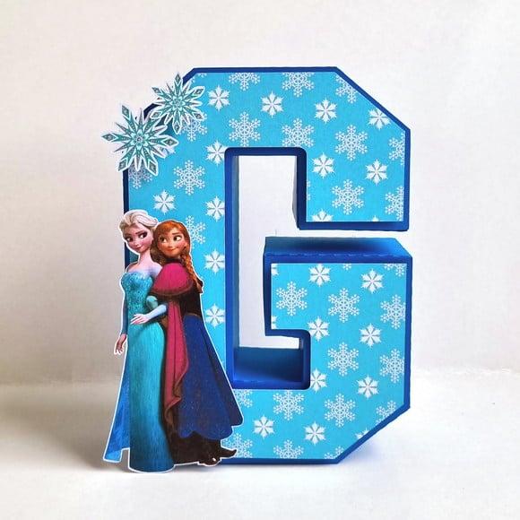 Letra 3d - Frozen 1
