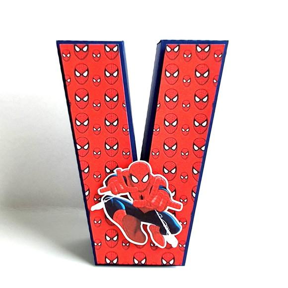 Letra 3d - Homem Aranha