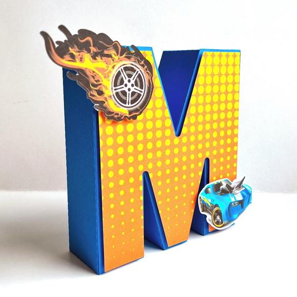 Letra 3d - Hot Wheels