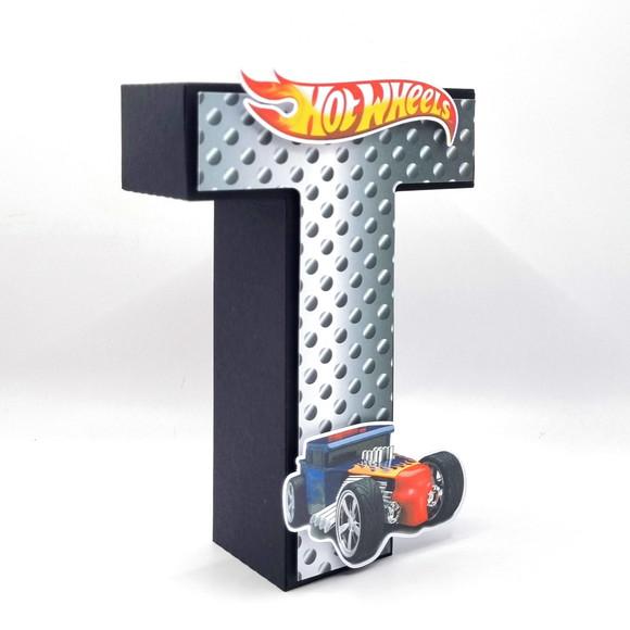 Letra 3d - Hot Wheels