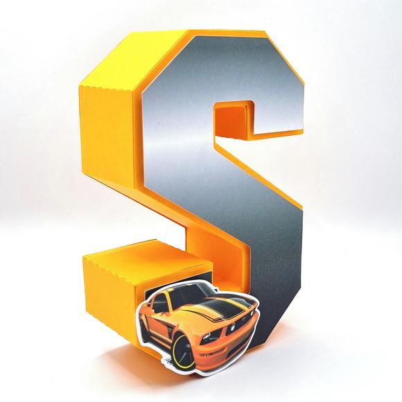 Letra 3d - Hot Wheels