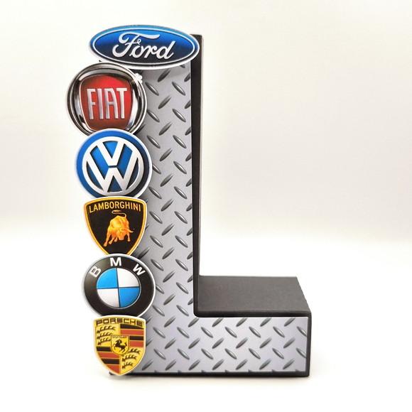 Letra 3d - Marcas de Carros