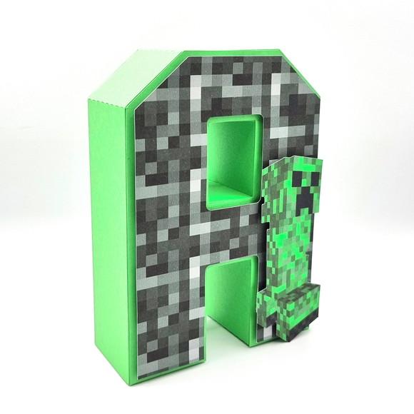 Letra 3d - Minecraft