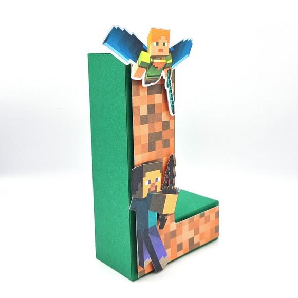 Letra 3d - Minecraft