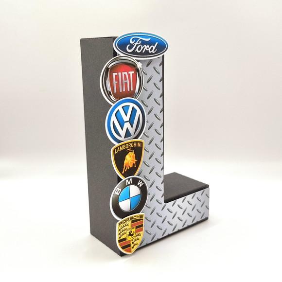 Letra 3d - Marcas de Carros