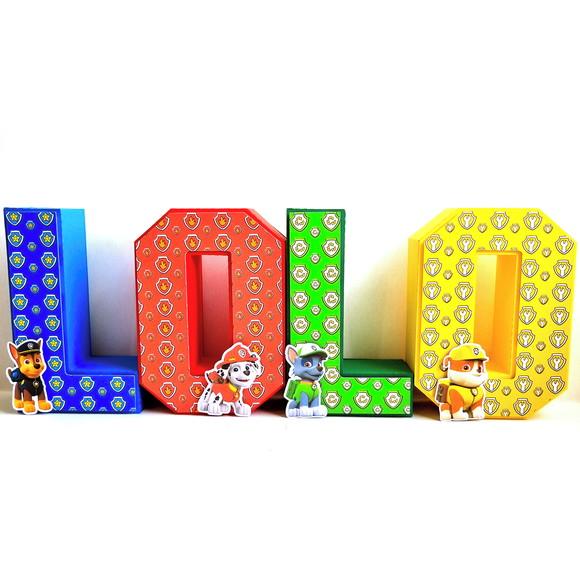 Letra 3d - Patrulha Canina