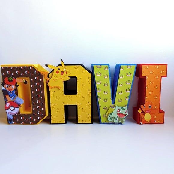 Letra 3d - Pokemon