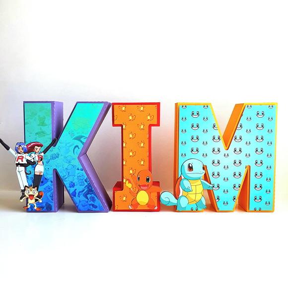 Letra 3d - Pokemon