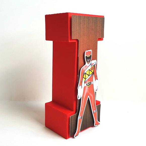 Letra 3d - Power Rangers Dino Charger