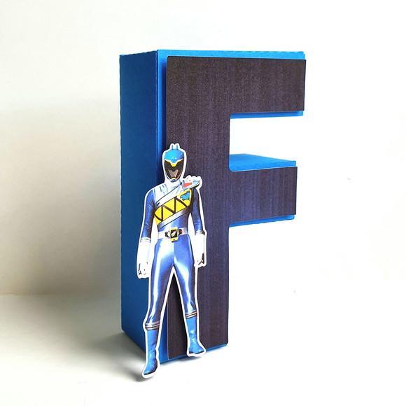 Letra 3d - Power Rangers Dino Charger