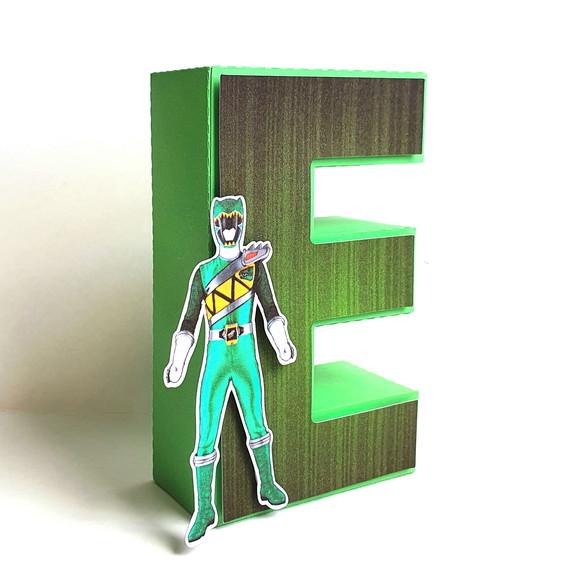Letra 3d - Power Rangers Dino Charger