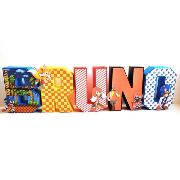 Letra 3d - Sonic 1
