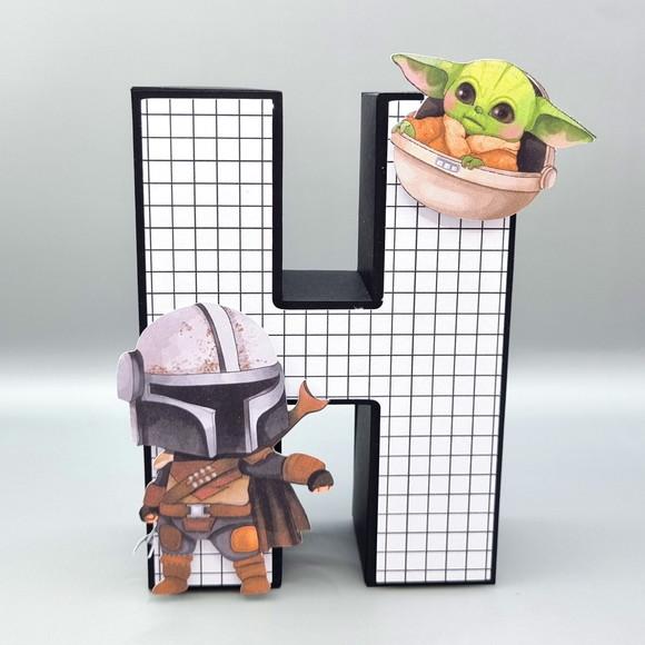 Letra 3d - Star Wars Mandalorian