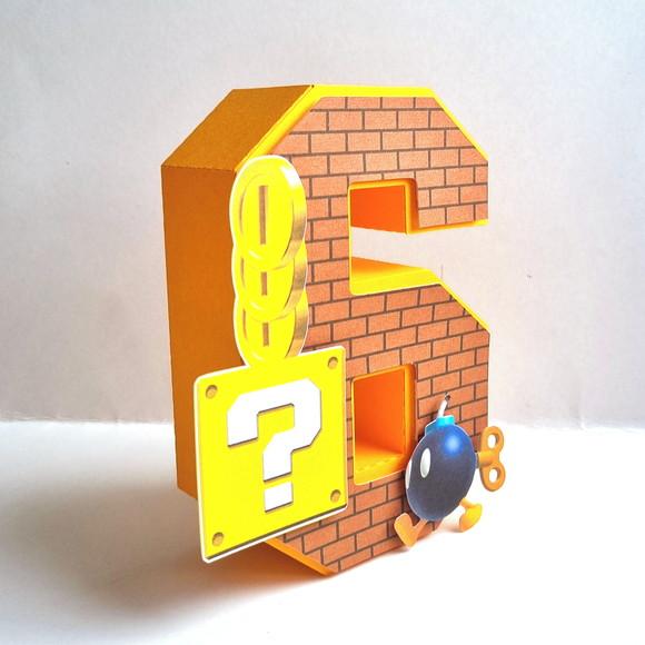 Letra 3d - Super Mario