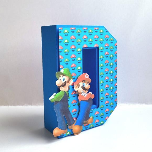 Letra 3d - Super Mario