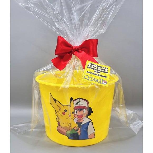 Baldinho de Pipoca 1,5l Personalizado - Pokemon