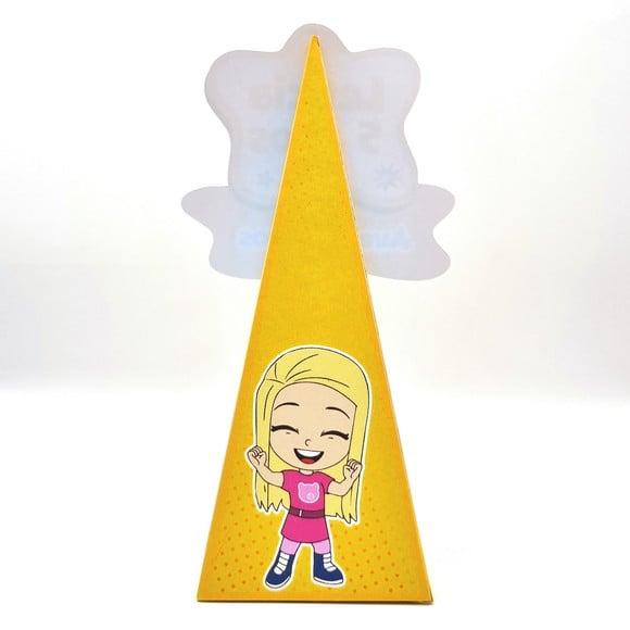 Caixa Cone - Aventureira Rosa