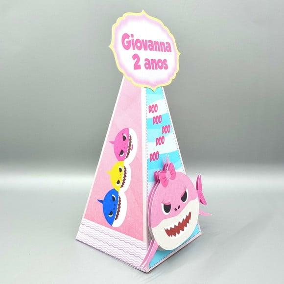 Caixa Cone - Baby Shark Rosa