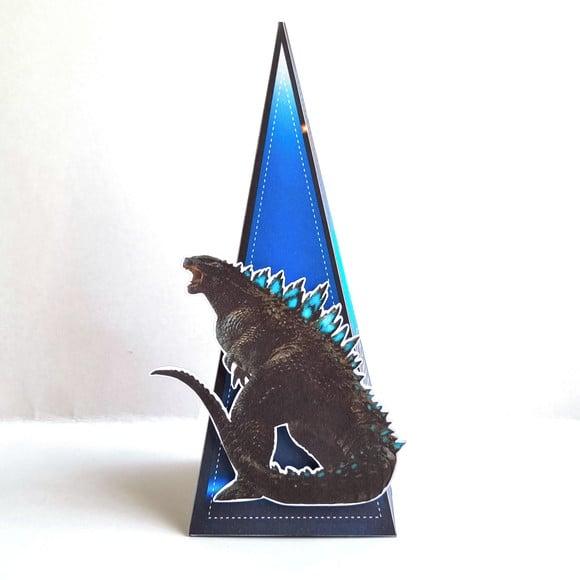Caixa Cone - Godzilla Azul