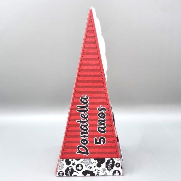 Caixa Cone - Mickey e Minnie Vermelha