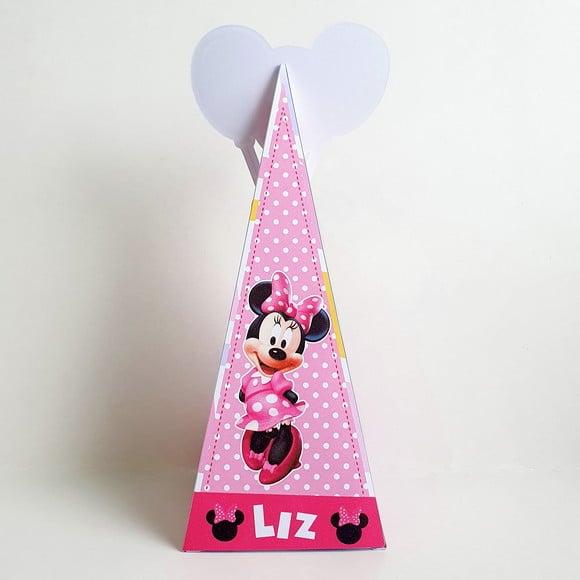 Caixa Cone - Minnie Rosa
