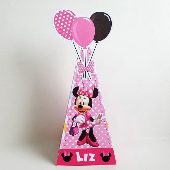 Caixa Cone - Minnie Rosa