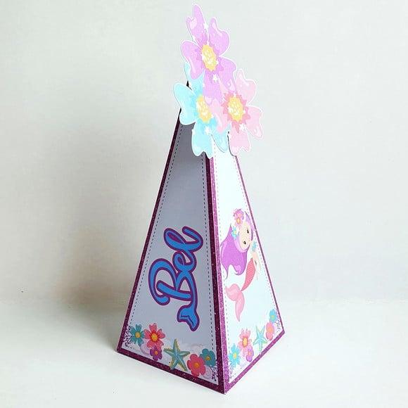 Caixa Cone - Sereia Floral