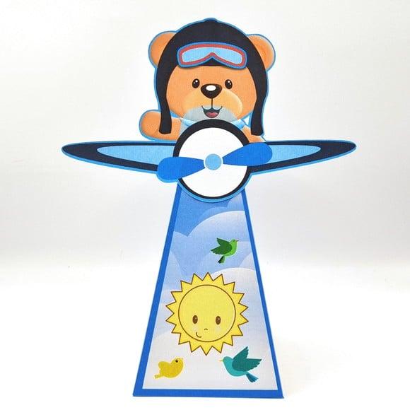 Caixa Cone - Urso Aviador