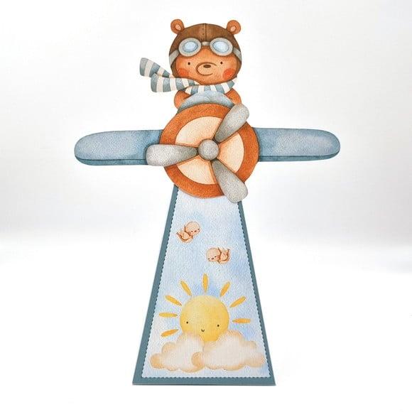 Caixa Cone - Urso Aviador Aquarela
