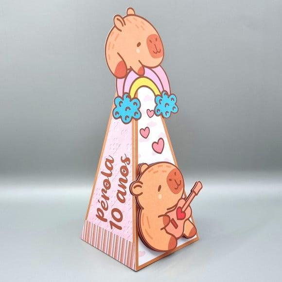 Caixa Cone - Capivara Cute