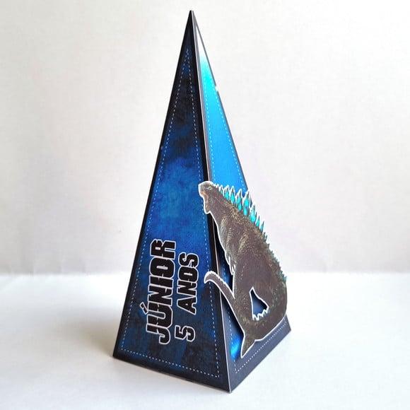 Caixa Cone - Godzilla Azul