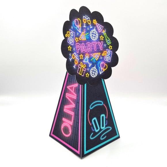 Caixa Cone - Neon Party