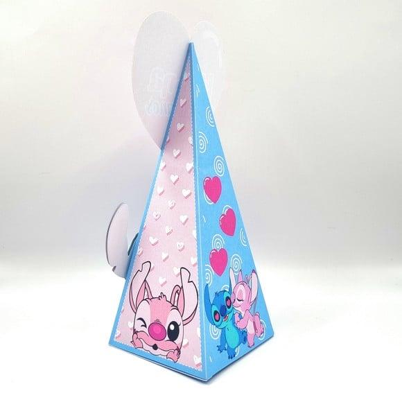 Caixa Cone - Stitch e Angel