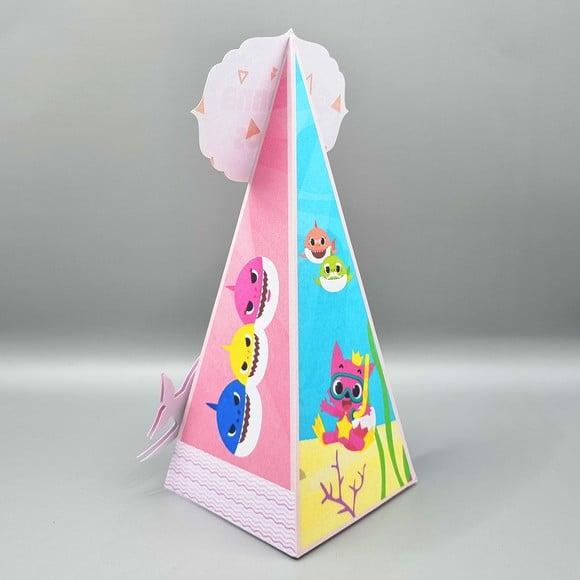 Caixa Cone - Baby Shark Rosa