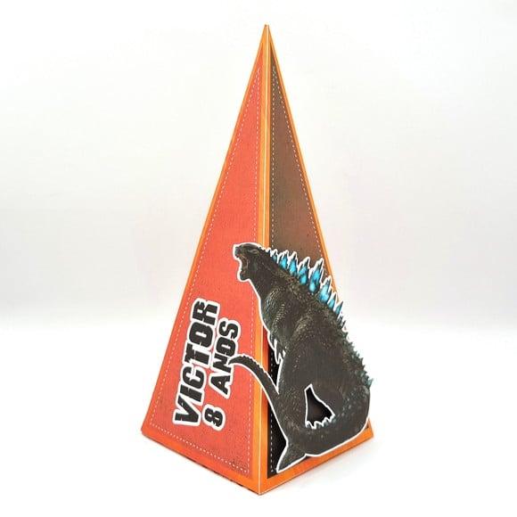 Caixa Cone - Godzilla Laranja