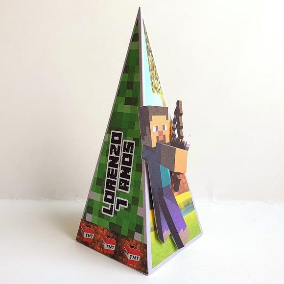 Caixa Cone - Minecraft