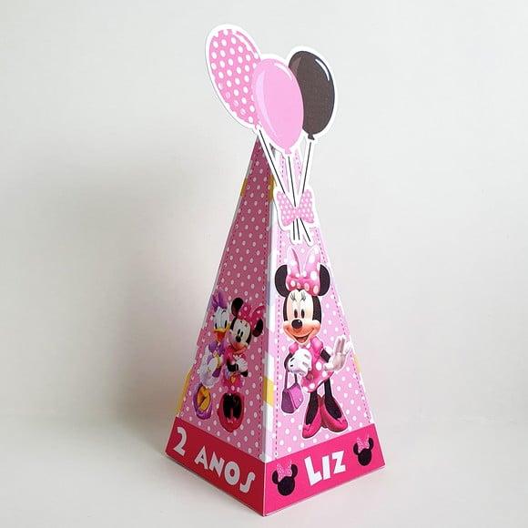 Caixa Cone - Minnie Rosa